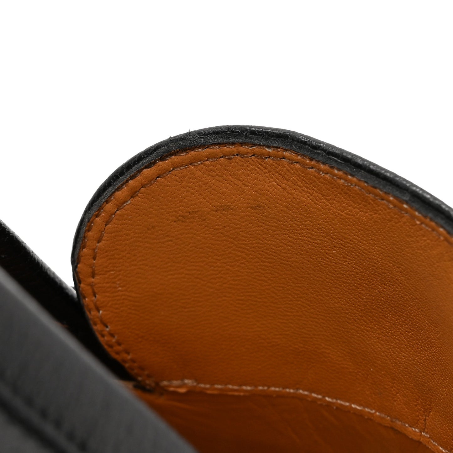 Goatskin Web Mens Horsebit Loafers 6.5 Black