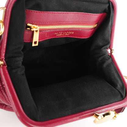 Marc Jacobs Lambskin Quilted Little Stam Bordeaux 8 of 8