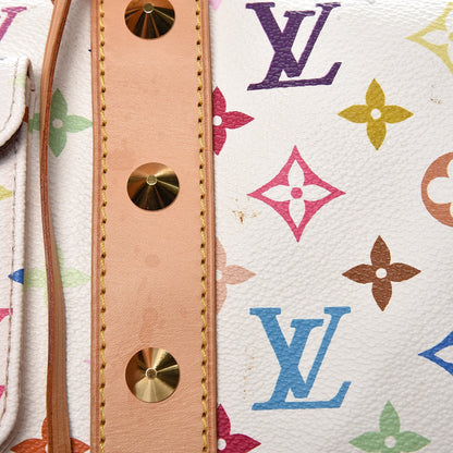 Louis Vuitton Monogram Multicolor Keepall 45 White 6 of 8