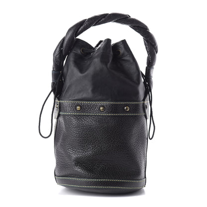 Fendi Vitello Small Palazzo Bucket Bag Black 1 of 9