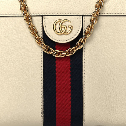 Gucci Textured Calfskin Web Small Ophidia Chain Shoulder Bag Mystic White 9 of 11