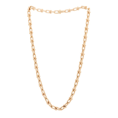 Tiffany 18K Rose Gold Small HardWear Link Necklace 3 of 5