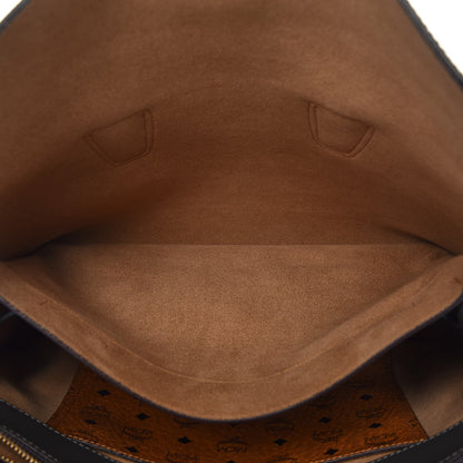 MCM Grained Calfskin Medium Milla Tote Phantom Grey 9 of 22