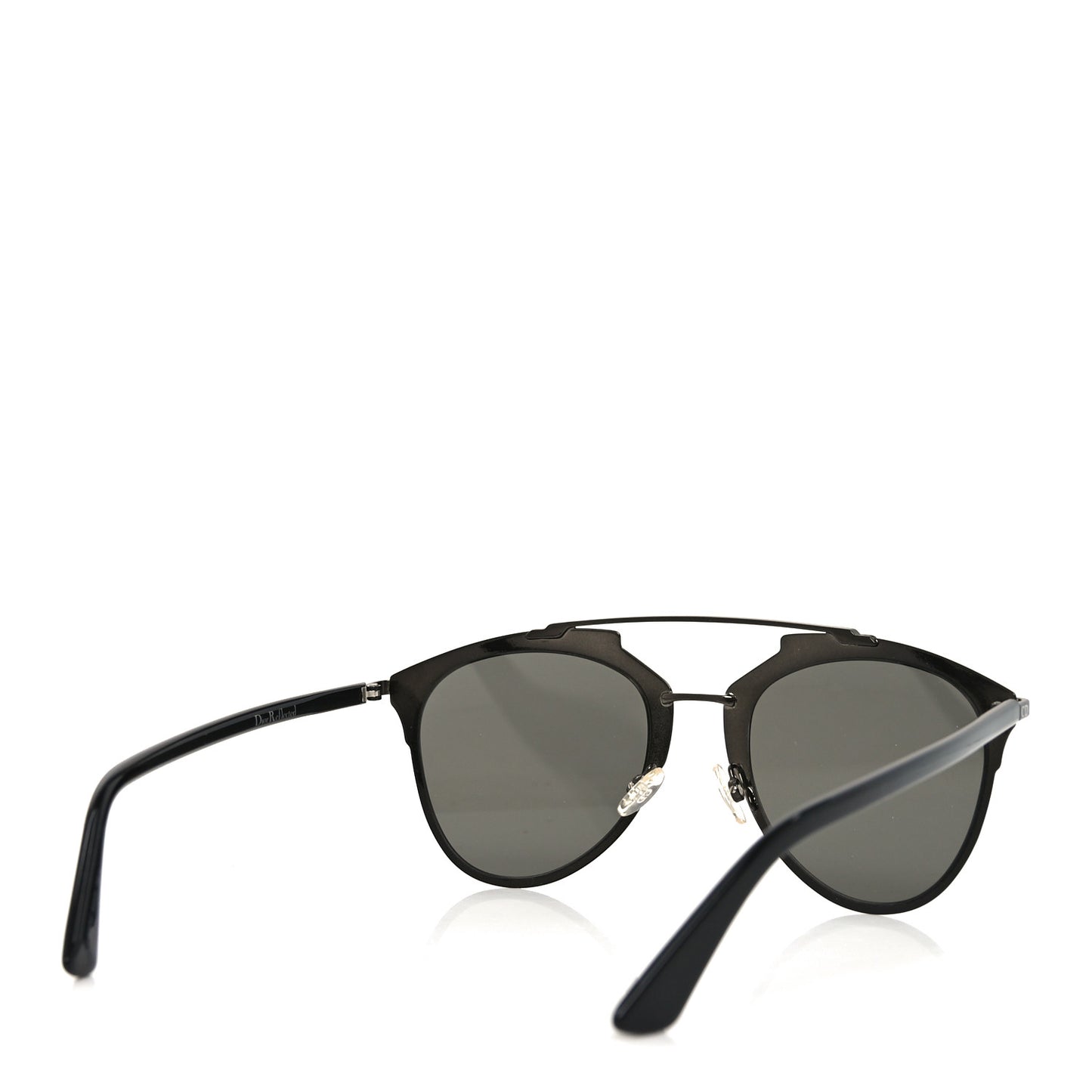 Reflected Prism Mirrored Sunglasses Black