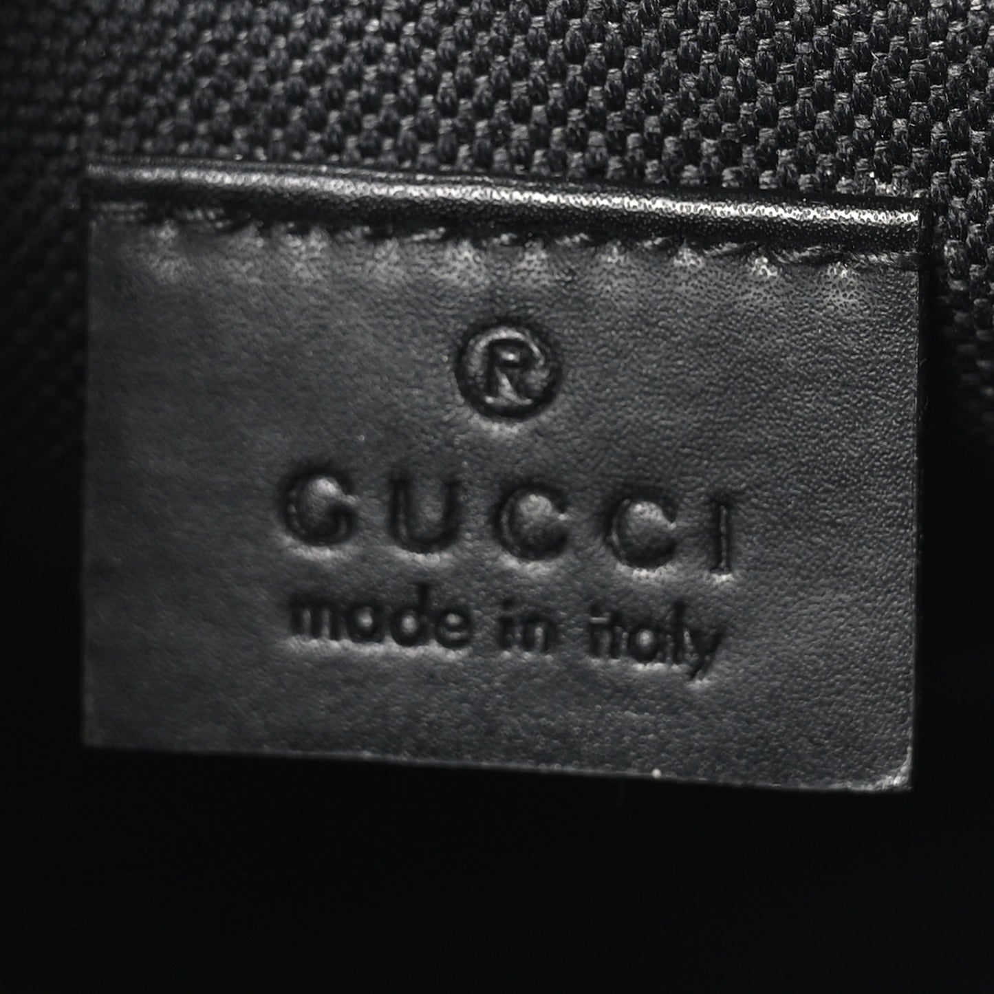 GG Supreme Monogram Appia Calfskin Web Small Camera Messenger Bag Black Grey
