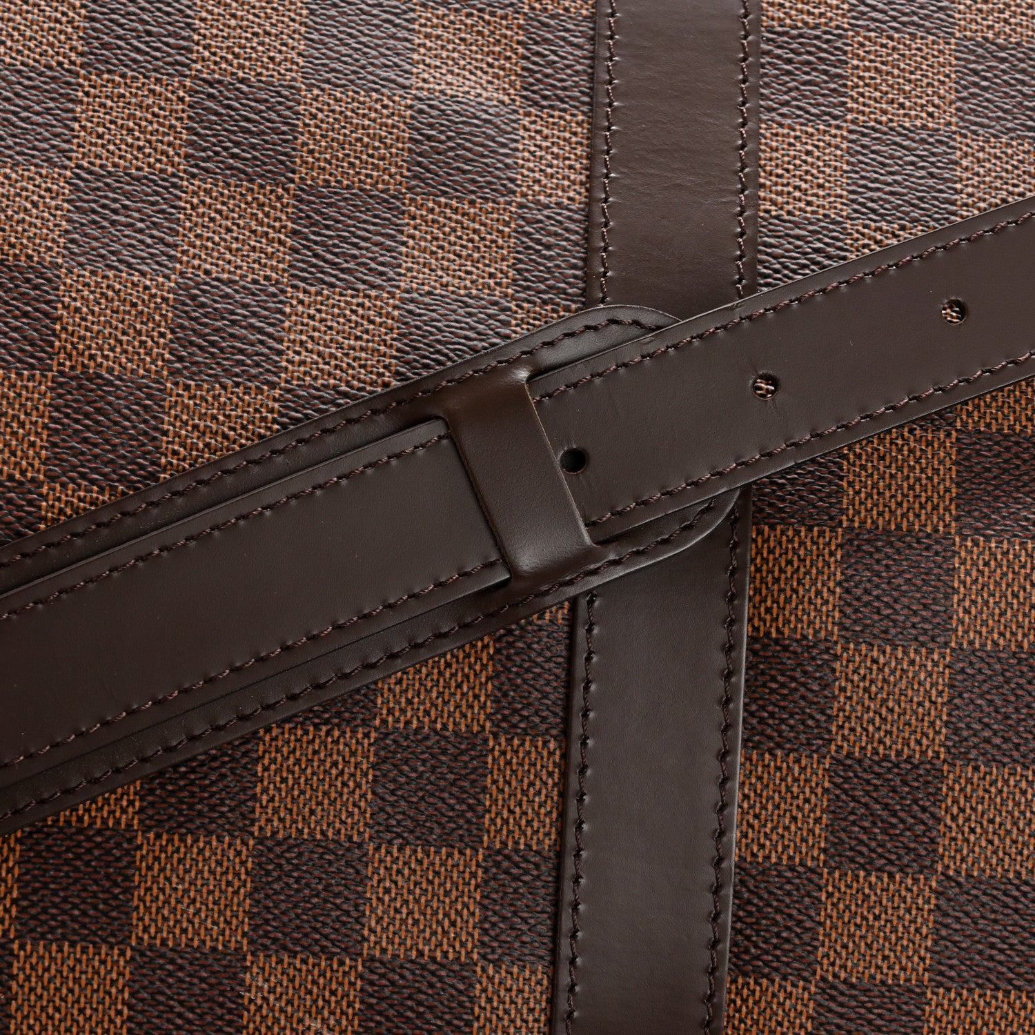 Louis Vuitton Damier Ebene Keepall Bandouliere 55 11 of 13