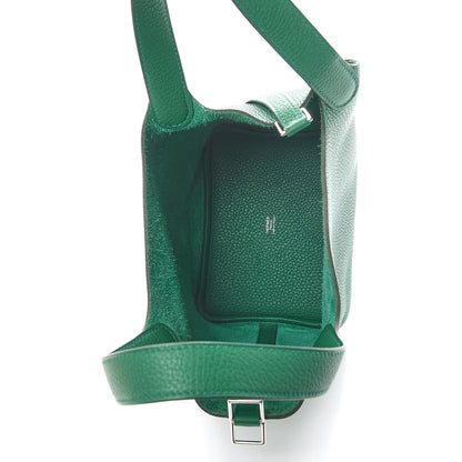 Hermes Taurillon Clemence Picotin Lock 18 PM Vert Vertigo 5 of 8