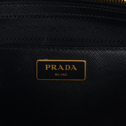 Prada Saffiano Lux Medium Double Zip Tote Nero Black 13 of 13