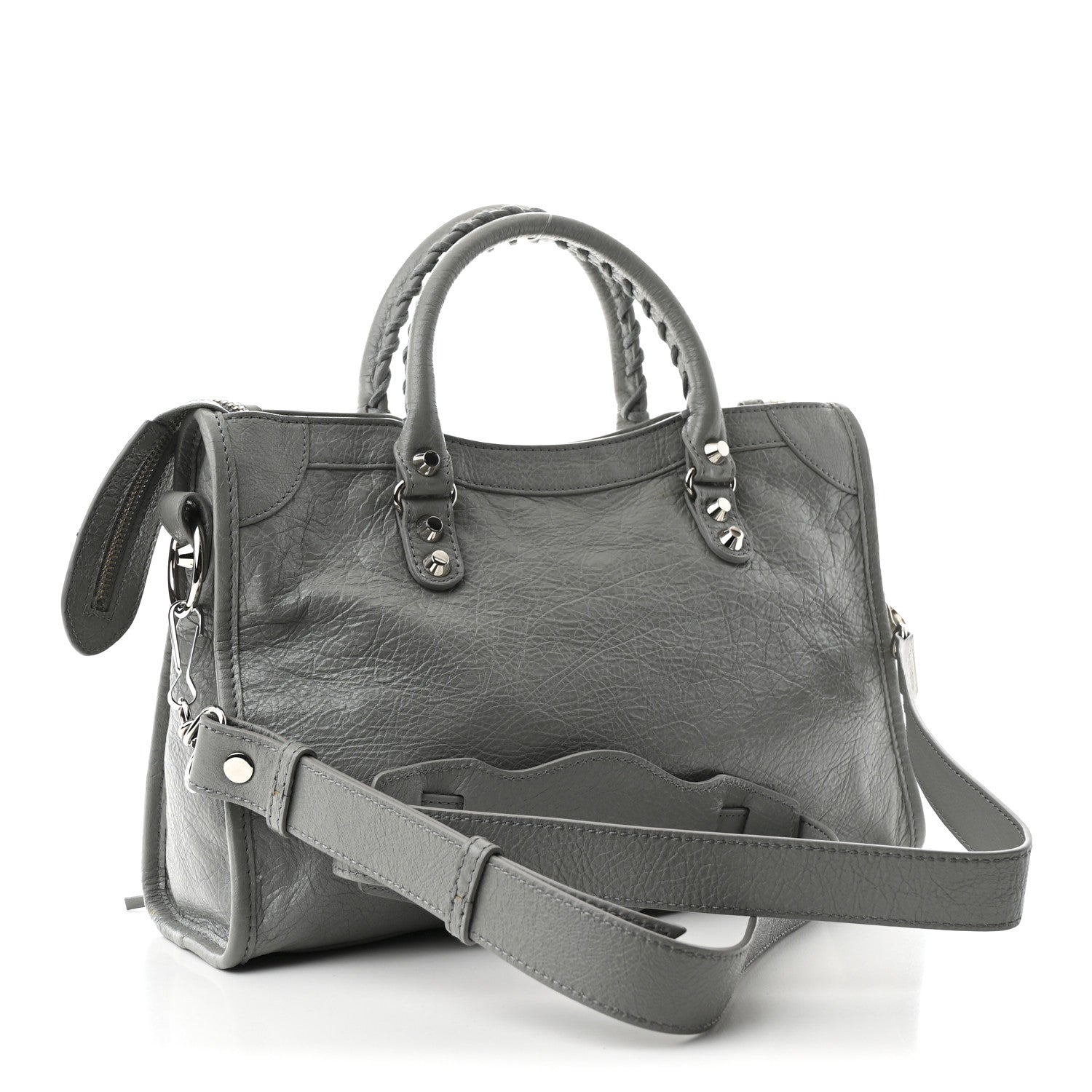 Balenciaga Agneau Classic Silver Hardware S City Gris Haussmannien 4 of 11