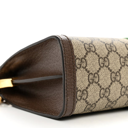 Gucci GG Supreme Monogram Web Small Ophidia Chain Shoulder Bag Brown 7 of 8