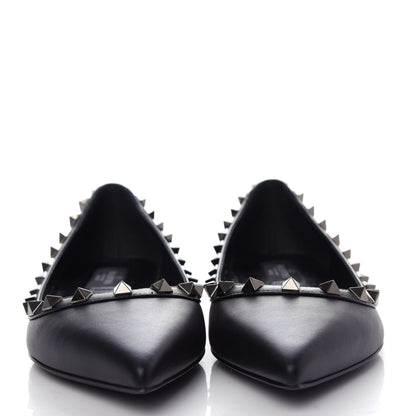 Valentino Garavani Nappa Rockstud Ballerina Flats 37 Black 2 of 11