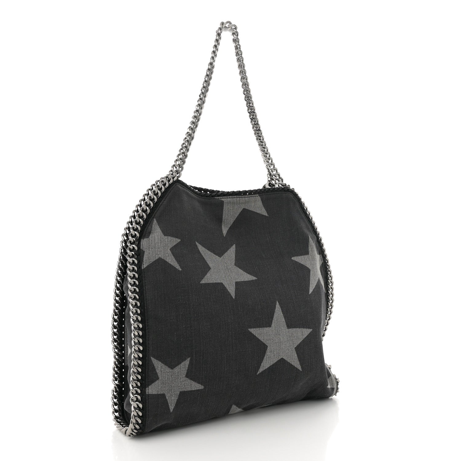 Stella McCartney Denim Star Small Falabella Tote Black 3 of 9