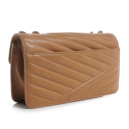Chanel Calfskin Chevron Gabrielle Flap Brown 3 of 8
