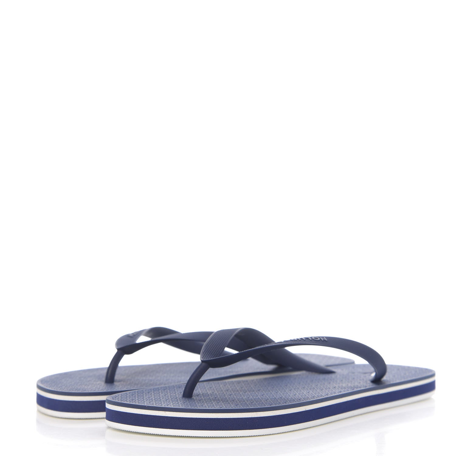 Louis Vuitton Rubber Mens Molitor Thong Sandals 10 Marine 3 of 7