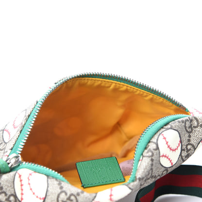 Gucci GG Supreme Monogram Baseballs Web Childrens Belt Bag 5 of 10
