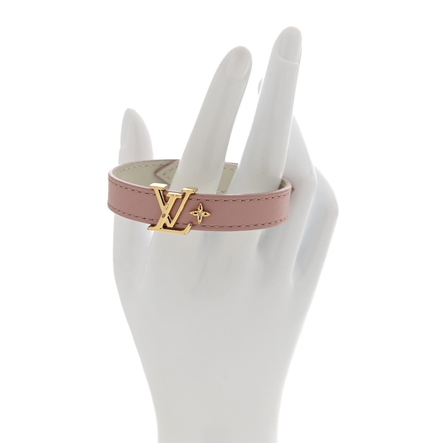 Louis Vuitton Calfskin Iconic Bracelet 17 Rose Poudre 2 of 6