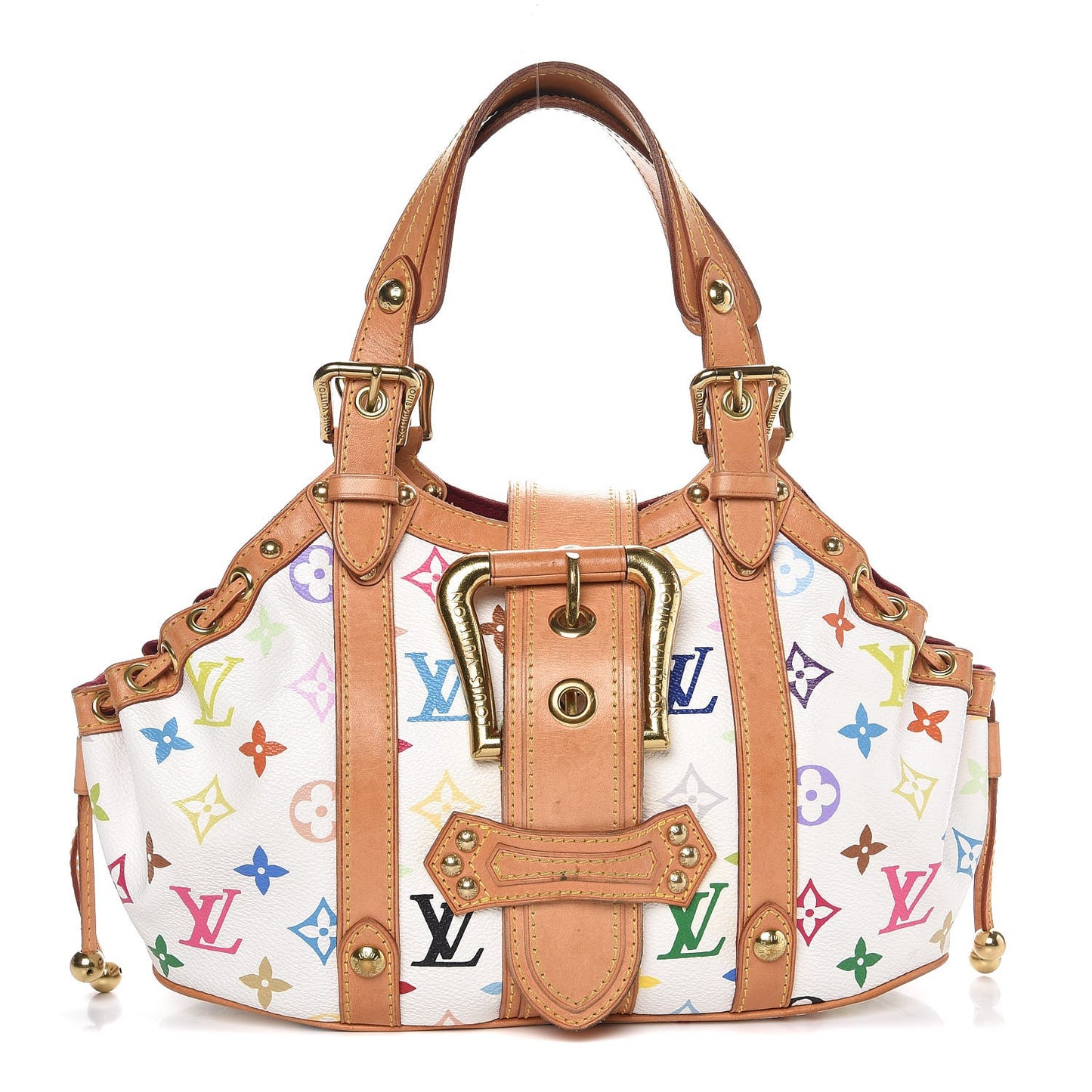 Monogram Multicolor Theda GM White