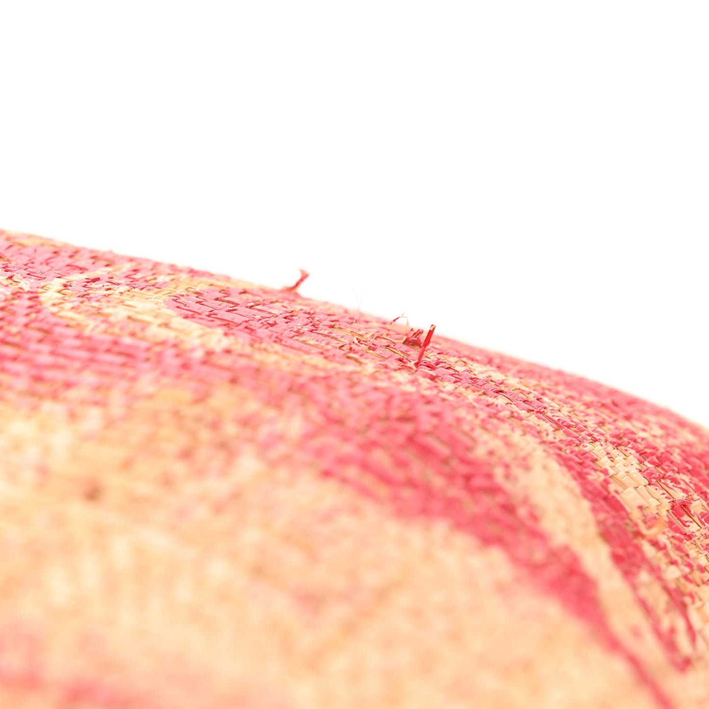 Straw Dioriviera Tote Pink