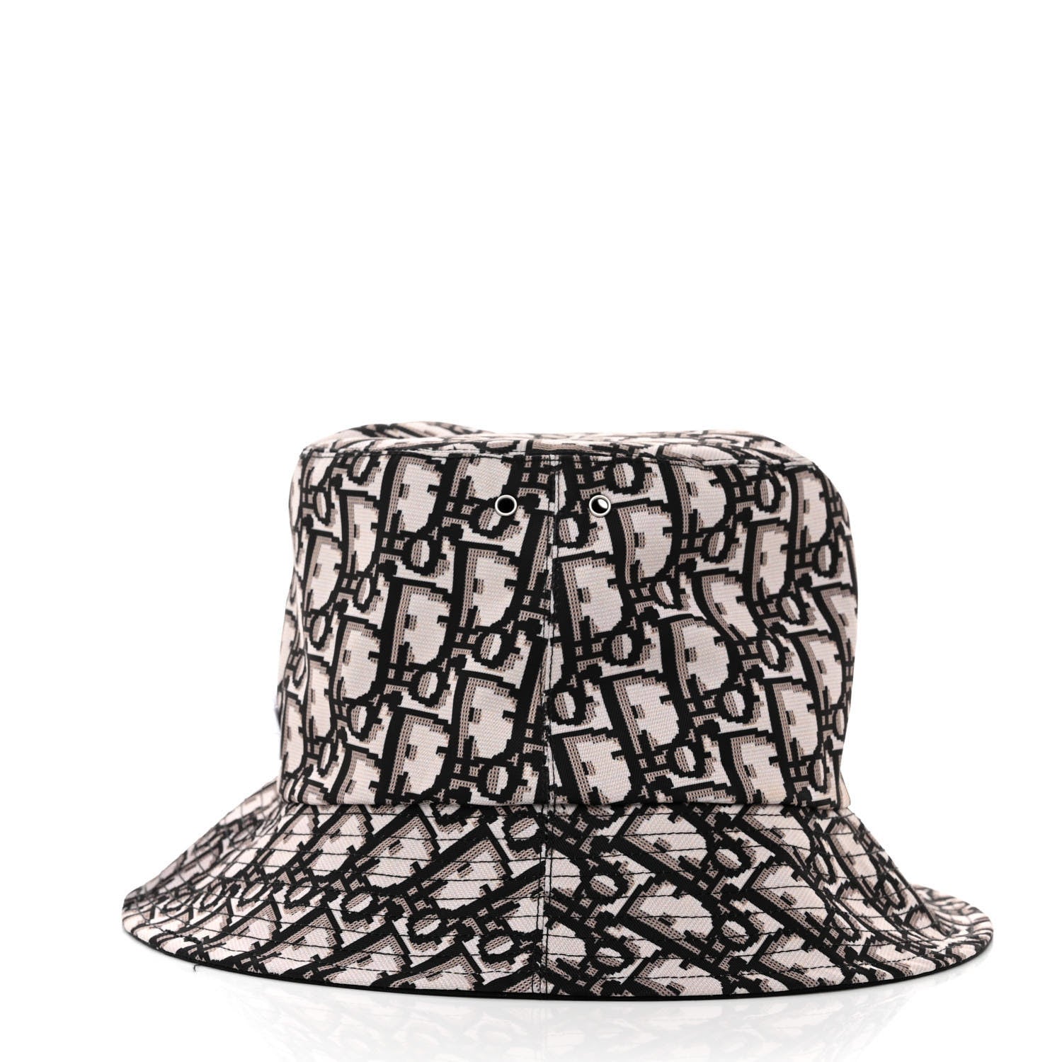 Christian Dior Oblique Reversible Teddy-D Brim Bucket Hat 57 Black 3 of 12