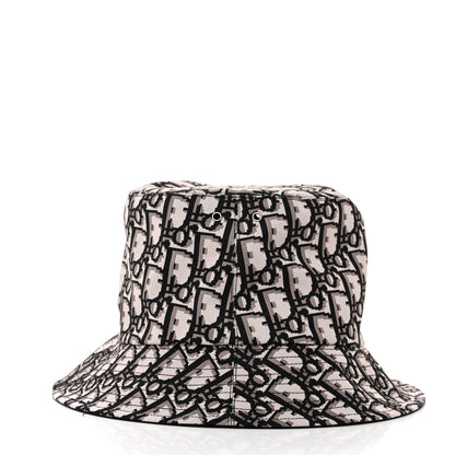 Christian Dior Oblique Reversible Teddy-D Brim Bucket Hat 57 Black 3 of 12