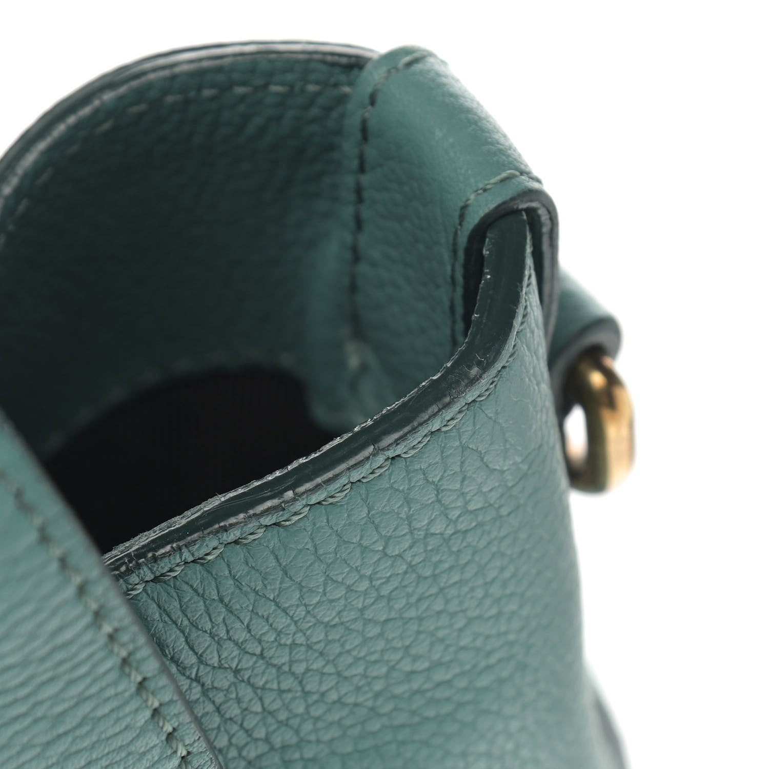 Burberry Grainy Calfskin Messenger Green 13 of 16