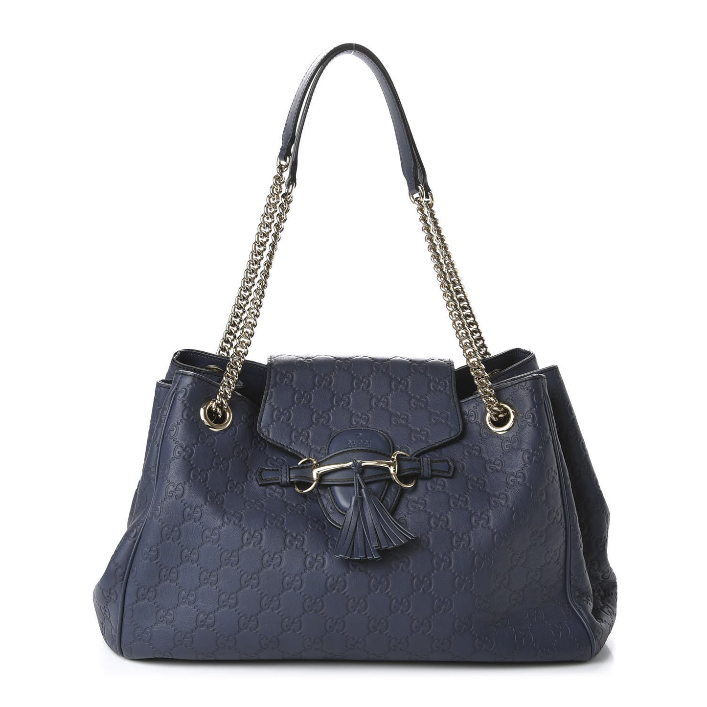 Guccissima Medium Emily Shoulder Bag Blue