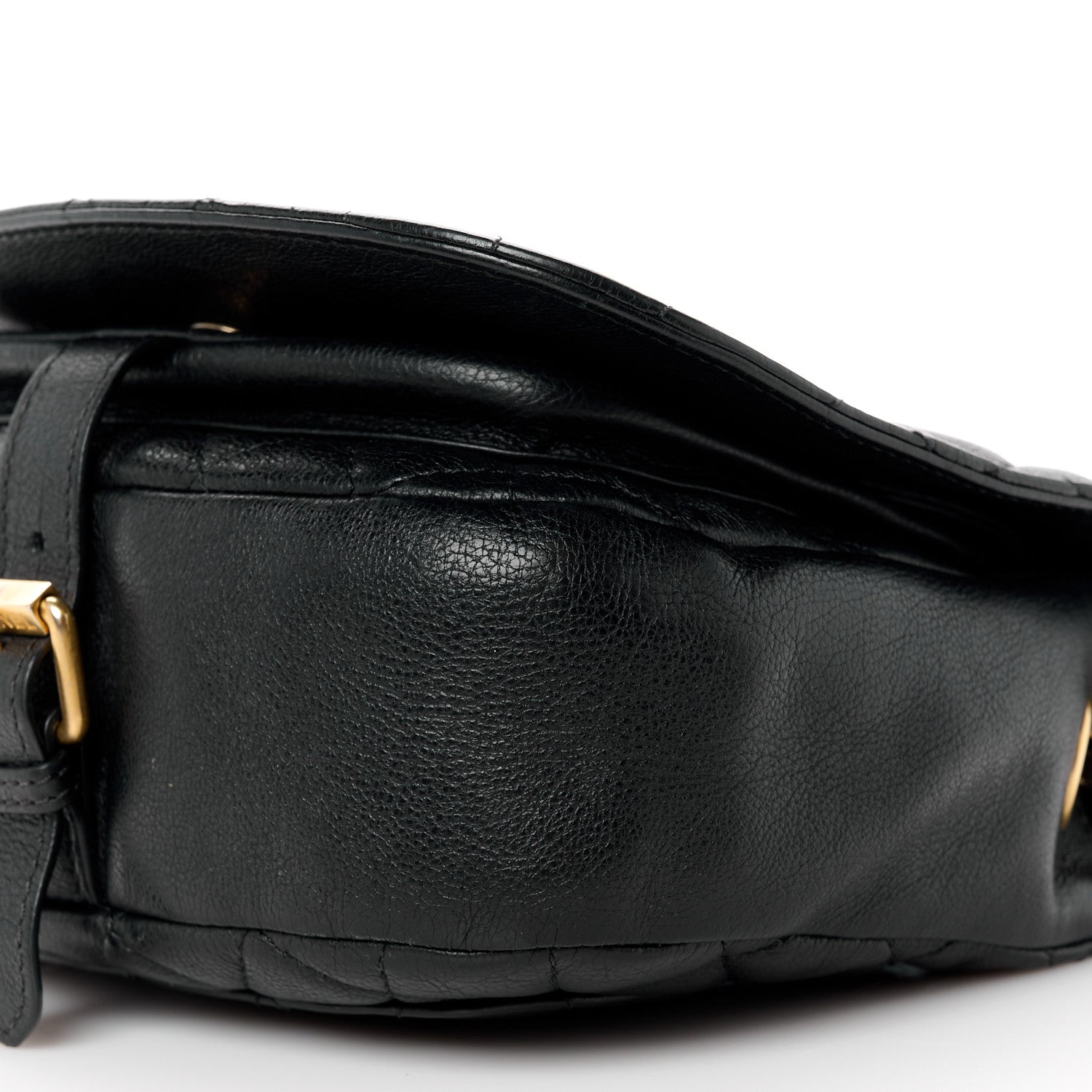 Chanel Grained Calfskin Quilted Messenger Flap Black 10 of 12
