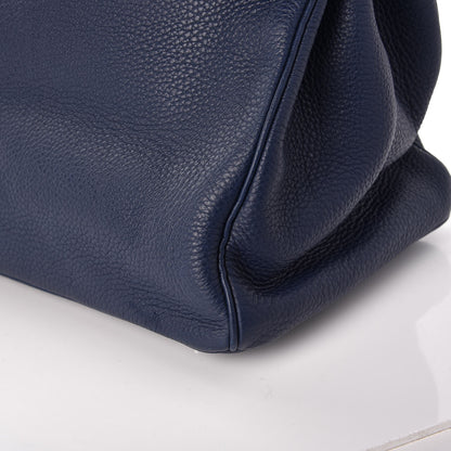 Hermes Taurillon Clemence Birkin 40 Bleu De Prusse 38 of 41