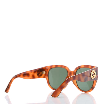 Gucci Acetate Square Frame Sunglasses GG0142SA Tortoise 4 of 8