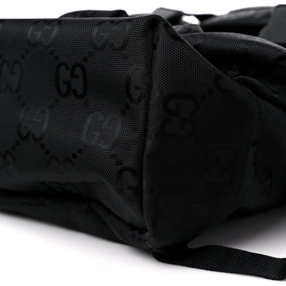 Gucci Econyl Nylon Monogram Off The Grid Utility Pocket Backpack Black 9 of 15