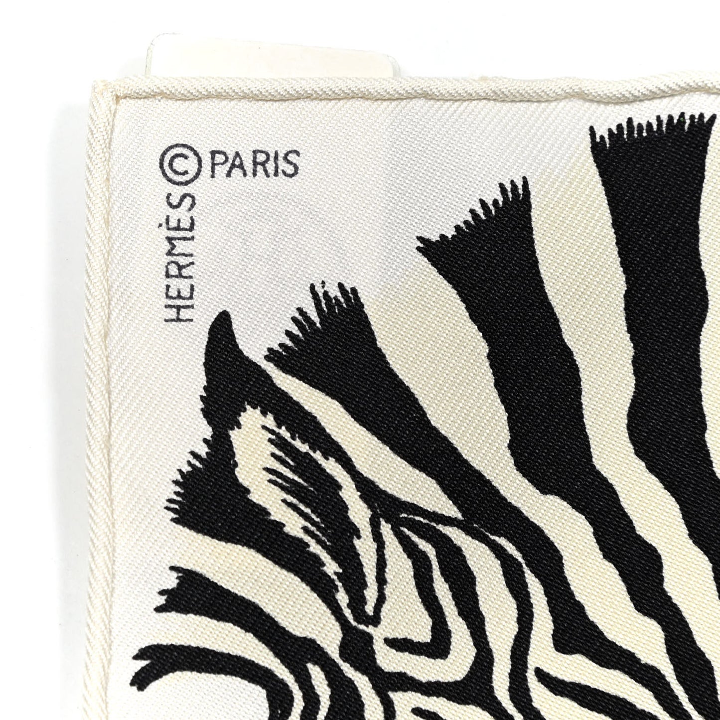 Silk Zebra Pegasus Nano Scarf 20 Black White