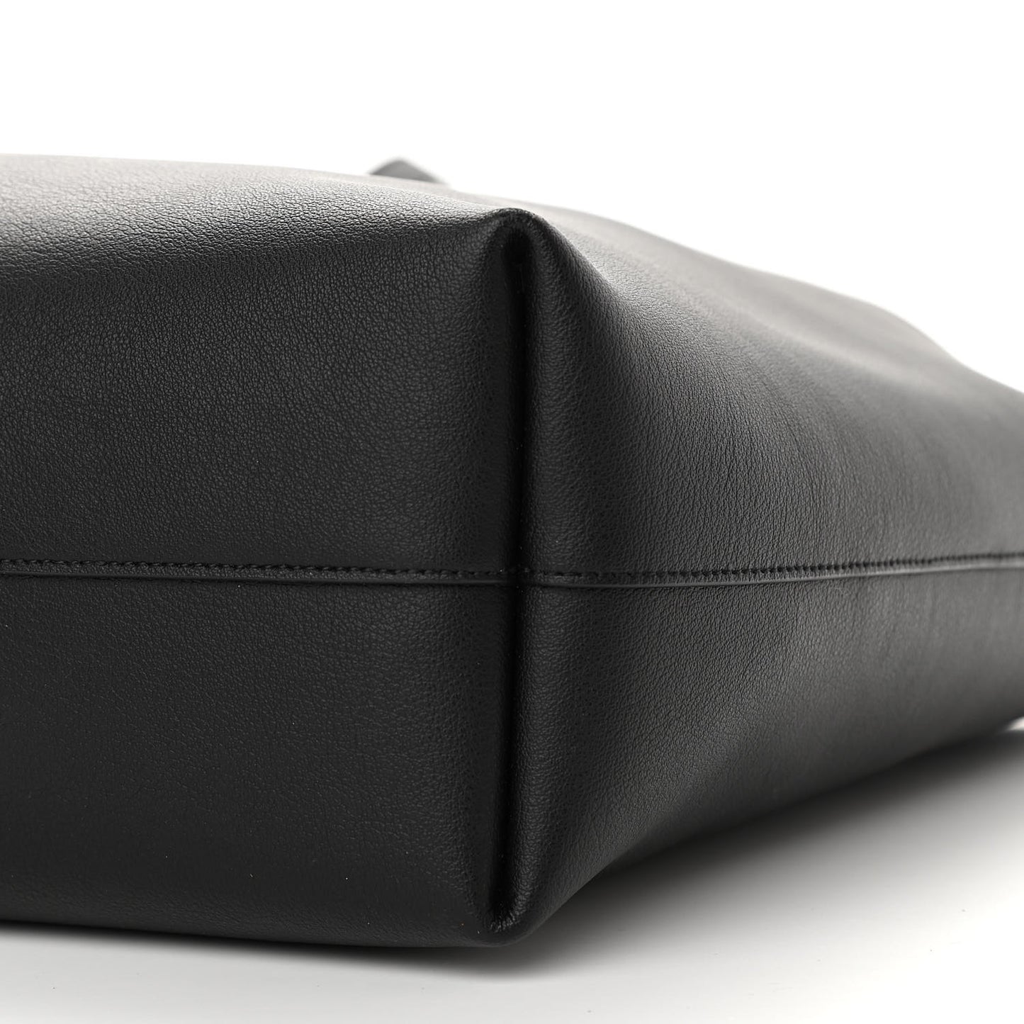 Calfskin Large Shopping Tote Black