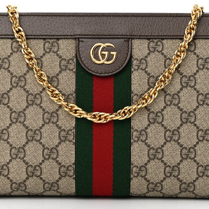 Gucci GG Supreme Monogram Web Small Ophidia Chain Shoulder Bag Brown 8 of 11