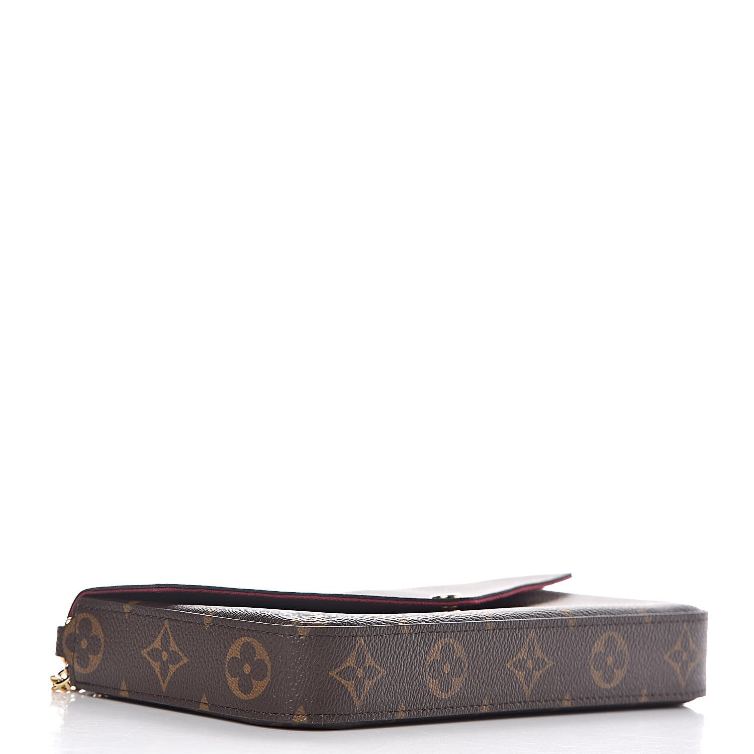 Louis Vuitton Monogram Pochette Felicie Chain Wallet Fuchsia 5 of 12