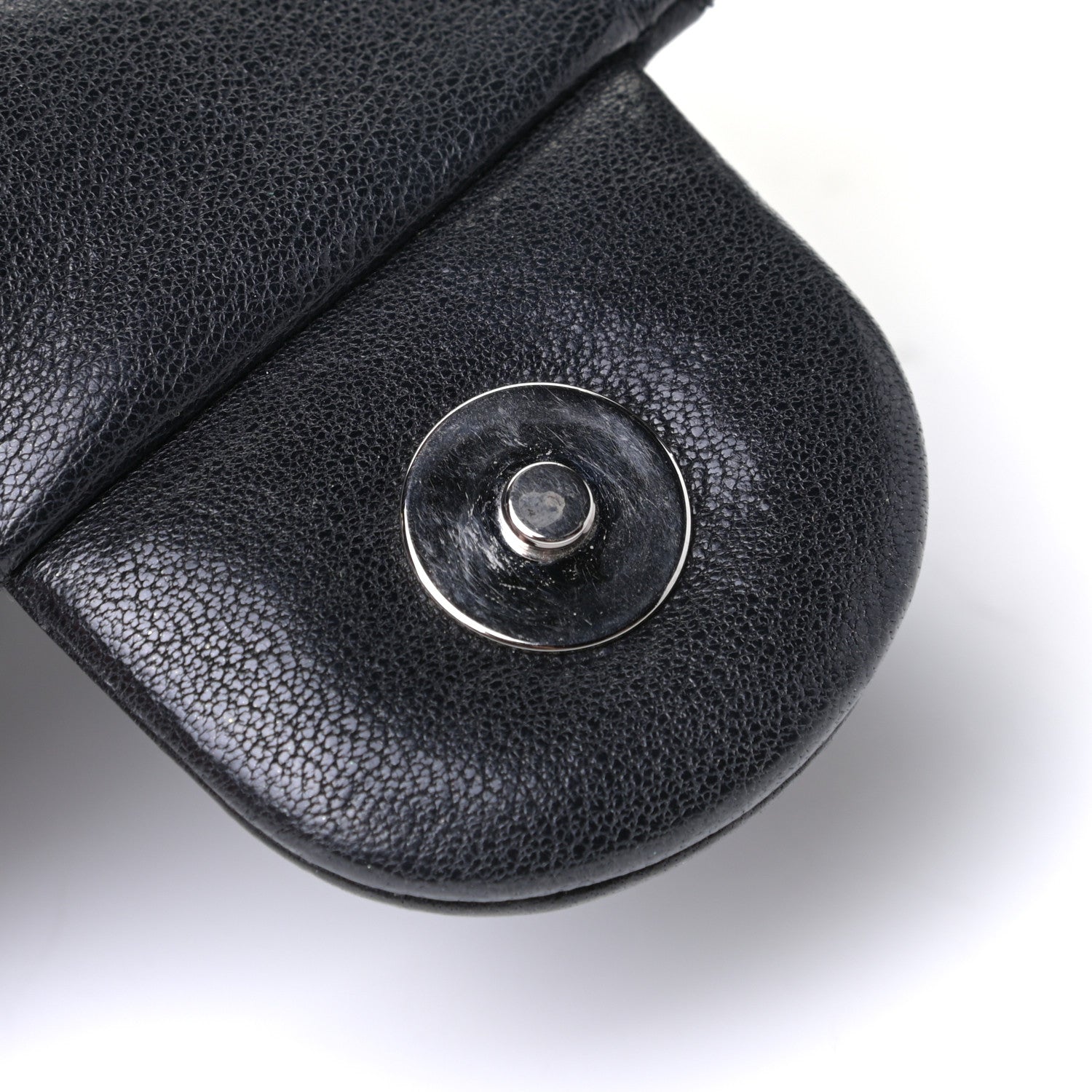 Chanel Washed Lambskin Mini Chain Around Messenger Black 9 of 11