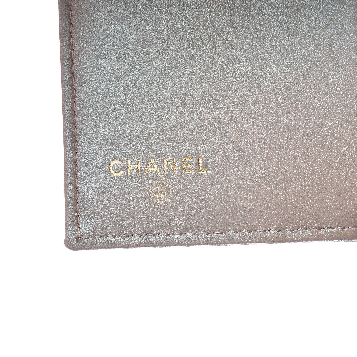 Chanel Iridescent Caviar Quilted Small Flap Wallet Beige 6 of 9