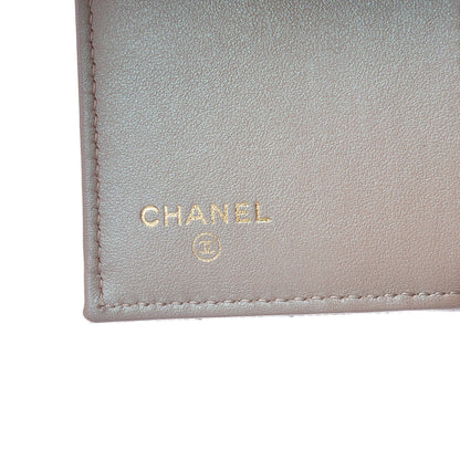 Chanel Iridescent Caviar Quilted Small Flap Wallet Beige 6 of 9