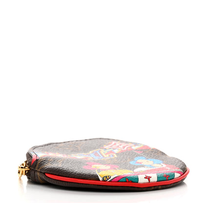 Louis Vuitton Monogram 2020 Christmas Animation Bumper Cars Round Coin Purse Coquelicot 4 of 7