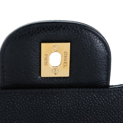 Chanel Caviar Quilted Jumbo Single Flap Black 7 of 9
