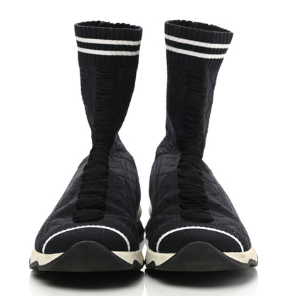 Fendi Stretch Knit Womens Sock Sneakers 35 Black 2 of 13