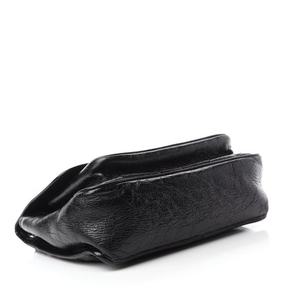 Saint Laurent Crinkled Calfskin Matelasse Monogram Medium Niki Chain Satchel Black 4 of 11