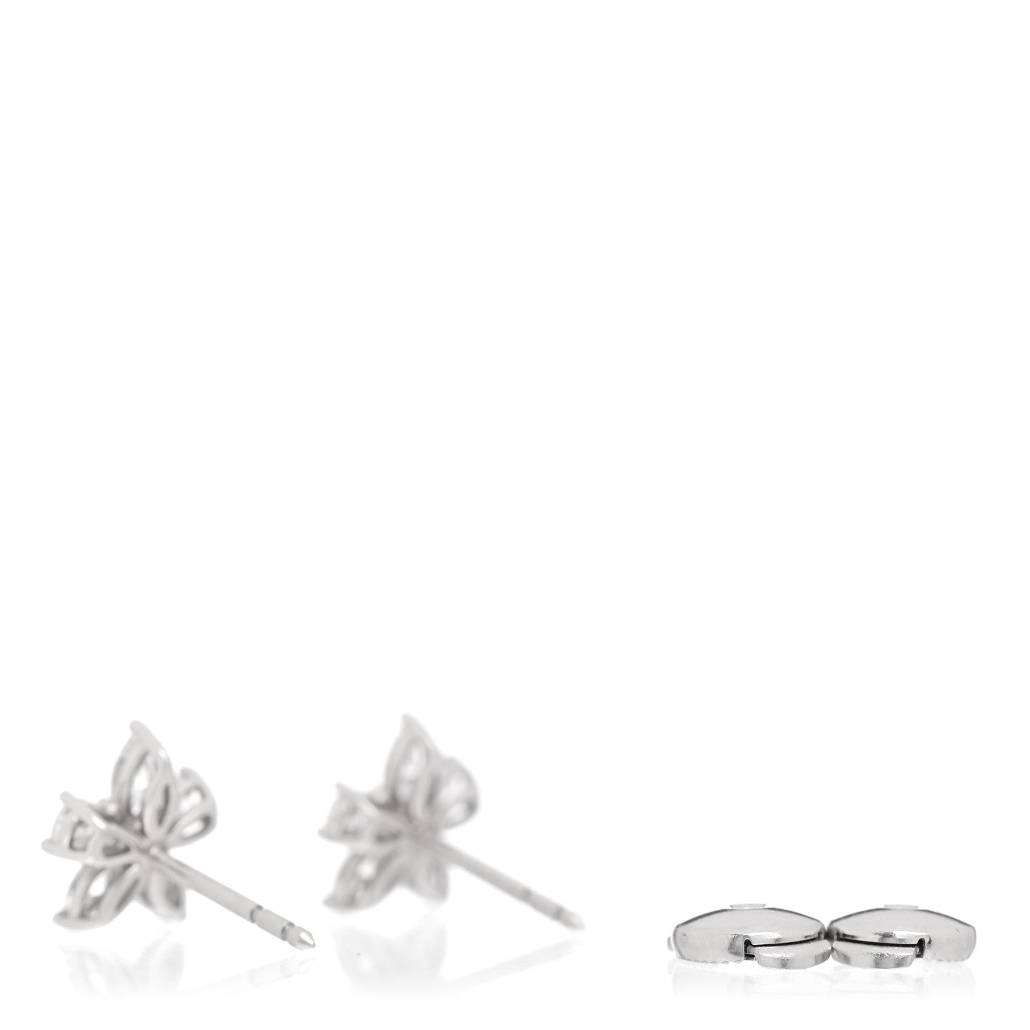 Tiffany Platinum Diamond Medium Victoria Mixed Cluster Earrings 3 of 4