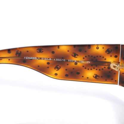 Chanel Swarovski Crystal CC Logo Sunglasses 5134 B Tortoise 5 of 6
