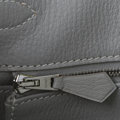 Hermes Epsom Candy Birkin 30 Lime Gris Perle 19 of 34