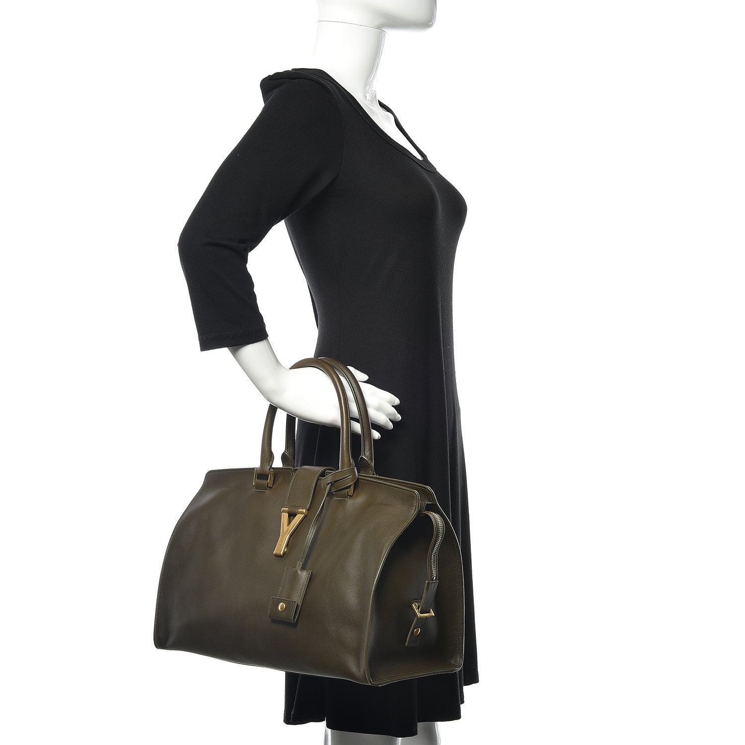 Saint Laurent Calfskin Medium Classic Y Cabas Mousse 3 of 12
