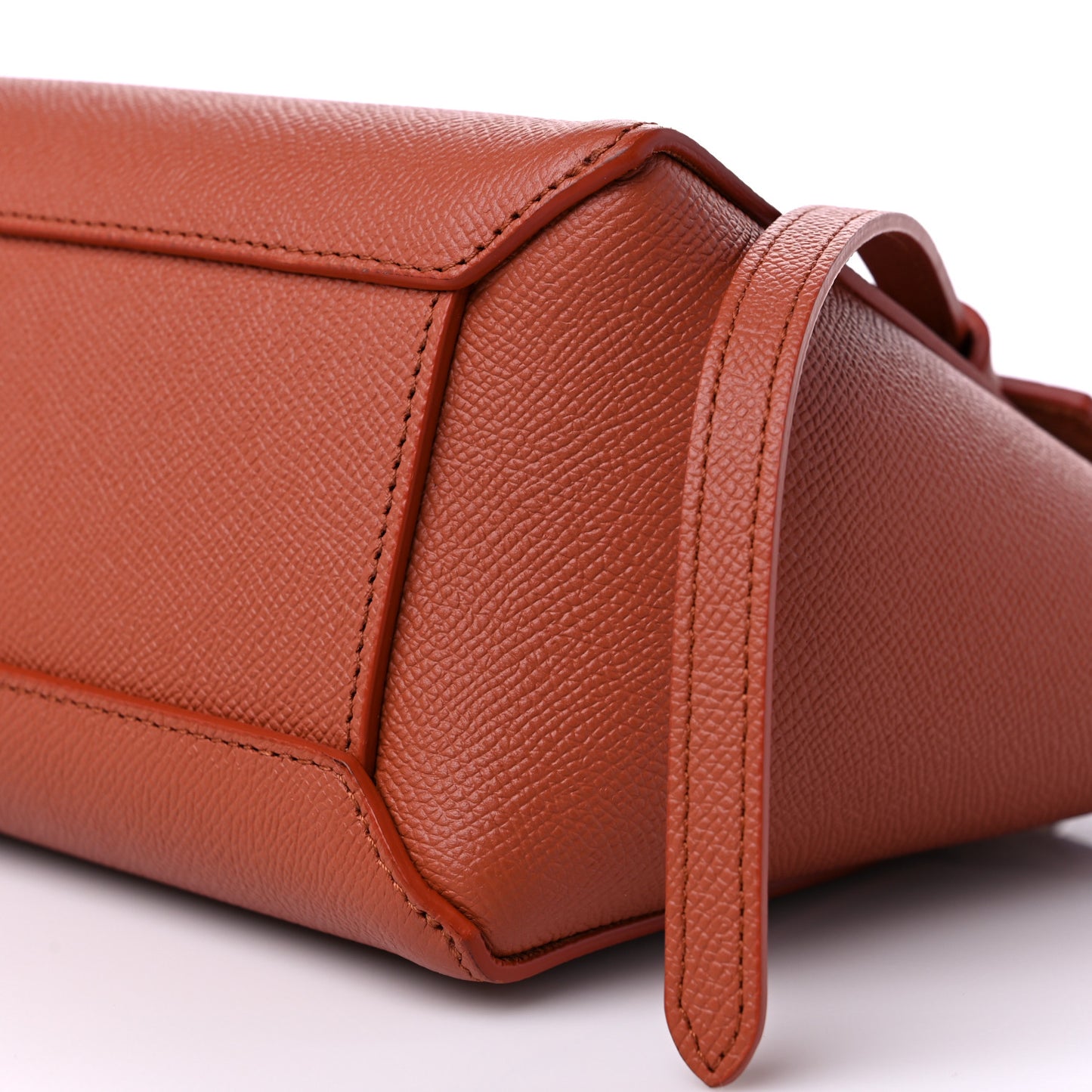 Grained Calfskin Nano Belt Bag Caramel