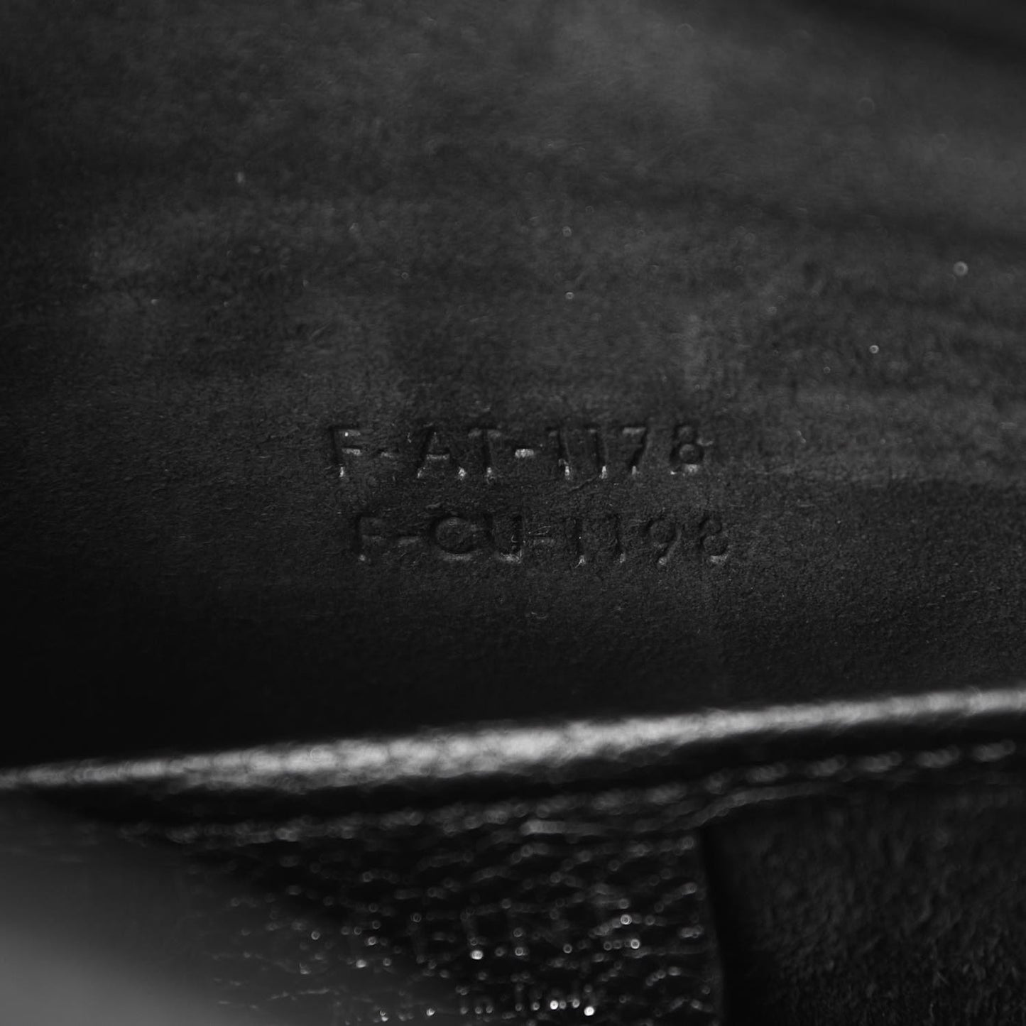 Drummed Calfskin Nano Luggage Black