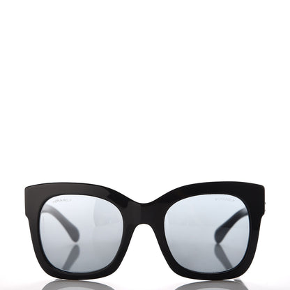 Chanel Mirror CC Sunglasses 5357 Black 2 of 8
