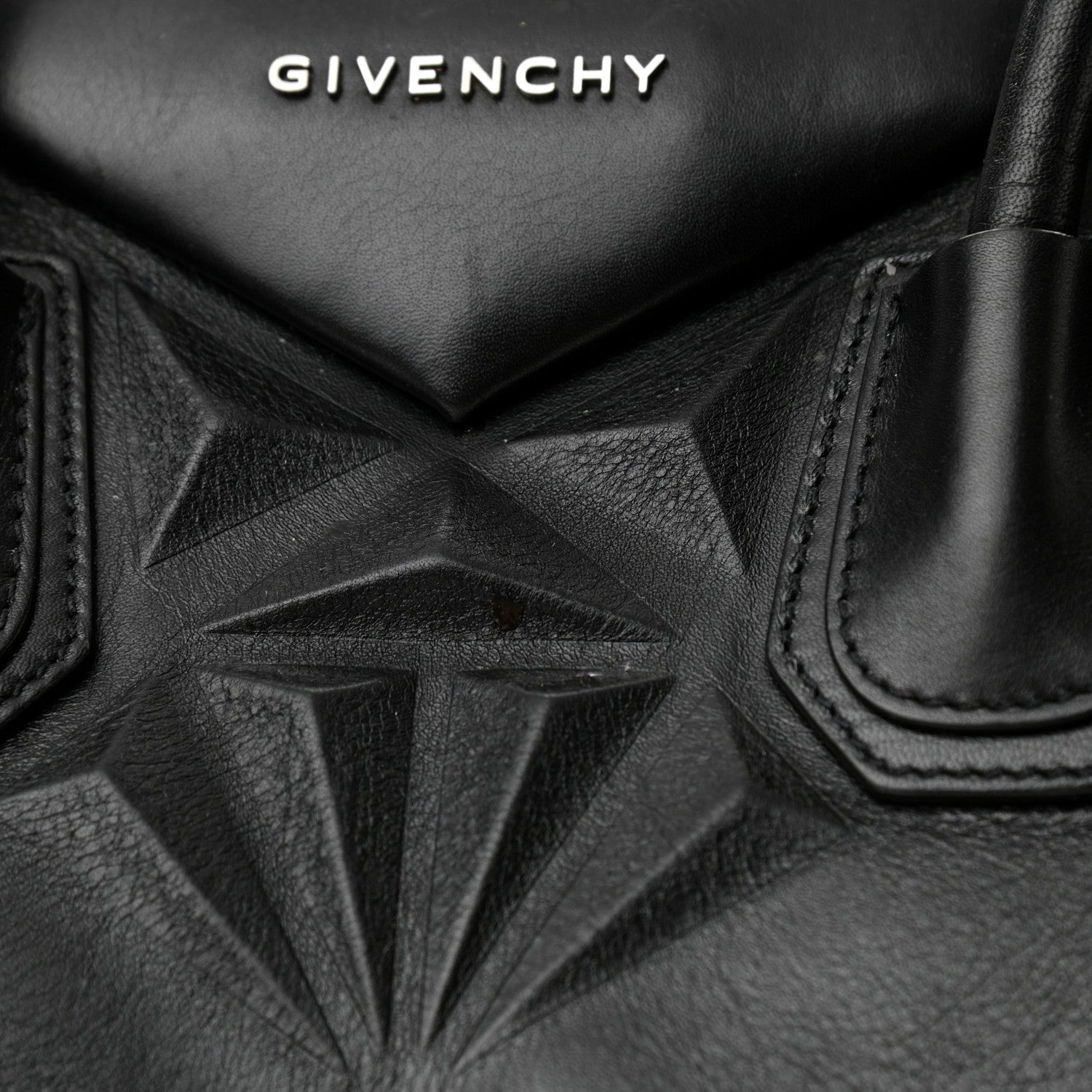 Givenchy Calfskin 3D Stud Medium Antigona Black 12 of 13