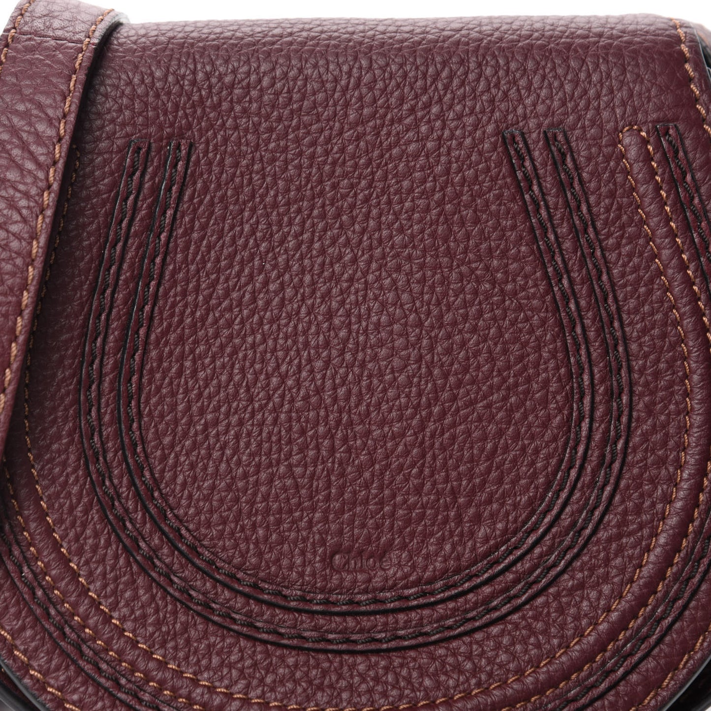 Calfskin Mini Marcie Round Crossbody Bag Wild Purple
